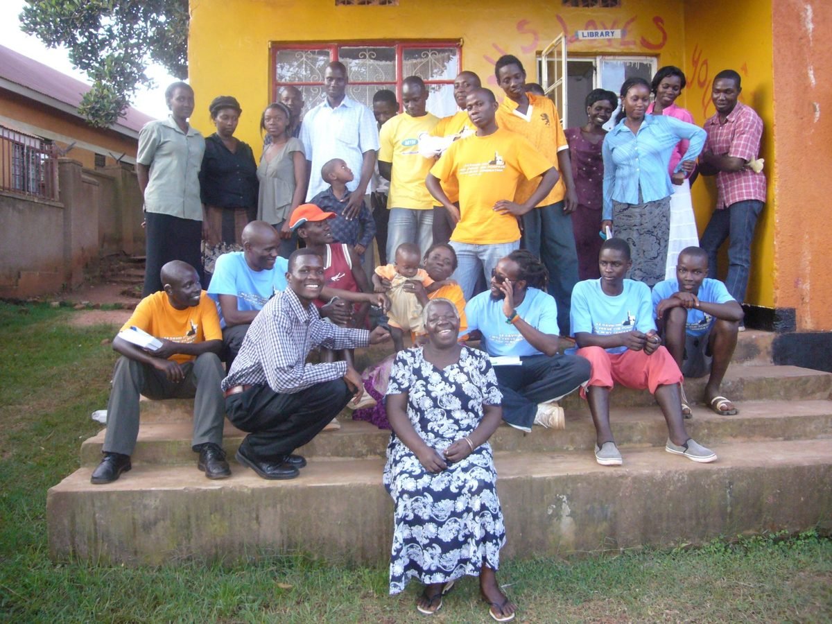 Mama Betty and the TCM youth gathering at the ministry house